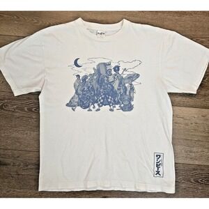 GU x One Piece Straw Hat Crew Graphic T-Shirt Size L Anime Manga